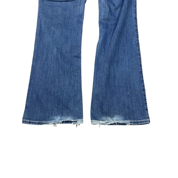 Wrangler Rock 47 Jeans Women's 34x35 Blue Bootcut Low Rise Embellished Cowgirl - Picture 10 of 10